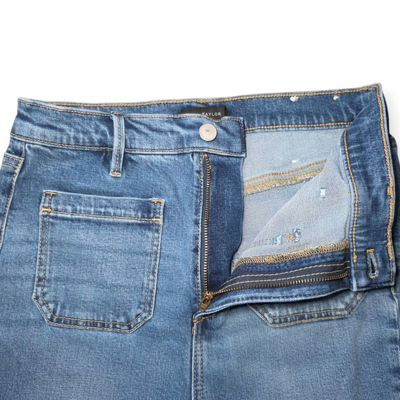 NWT Ann Taylor The Flare Jeans, Medium Wash, Size 6 Petite - Picture 4 of 10